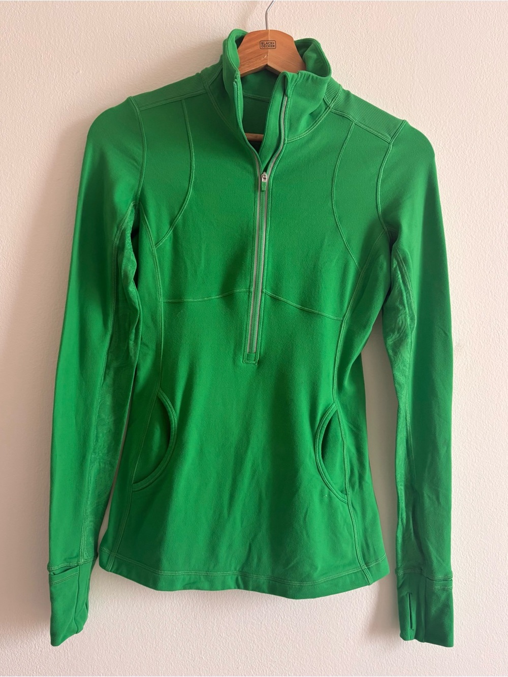 lululemon athletica Bright Green Half-Zip Pullover